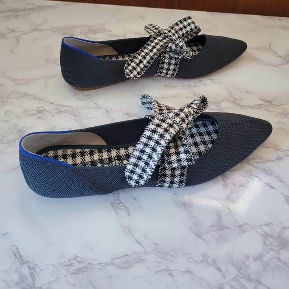 ROTHY's Ink Gingham Mary Janes 8.5 - Picture 3 of 6